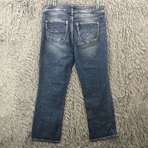 Silver Jeans Suki Capri Womens 29 Denim Capri Jeans